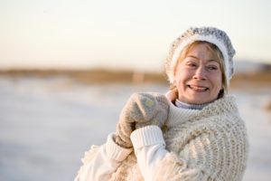 senior woman in winter - Senior care - Neighborly Home Care